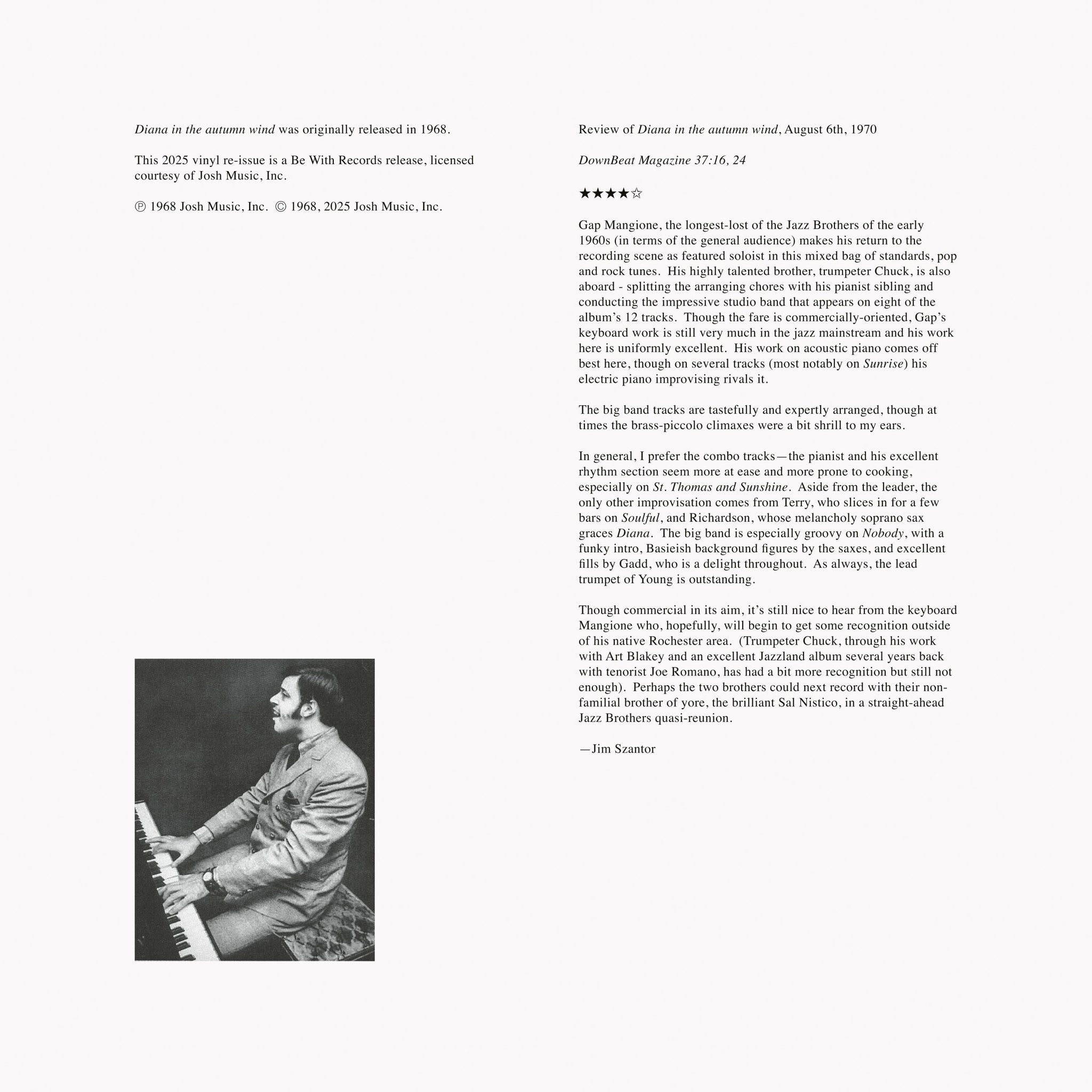 Diana in The Autumn Wind (LP) – RRC MUSIC CO.
