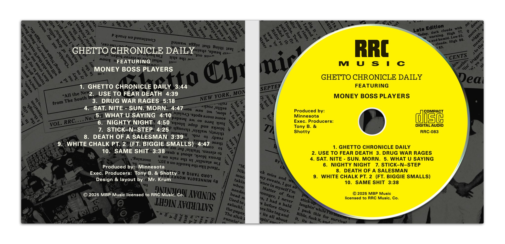 Ghetto Chronicle Daily (CD) – RRC MUSIC CO.
