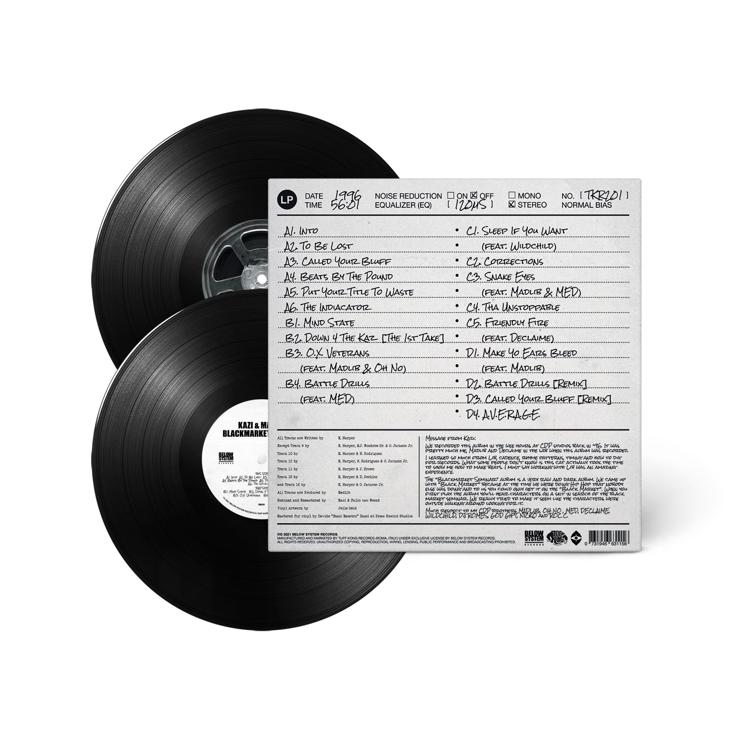 洋楽 KAZI & MADLIB BLACKMARKET SEMINAR 2LP Amazon.com: Blackmarket Seminar: CDs & Vinyl